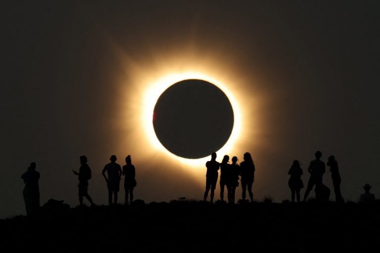 Solar eclipse live: Moment of maximum eclipse arrives over UK – key timings, locations and safety tips